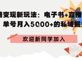 冷门暴利，超低成本复制古籍电子书，精准引流私域月销200+单