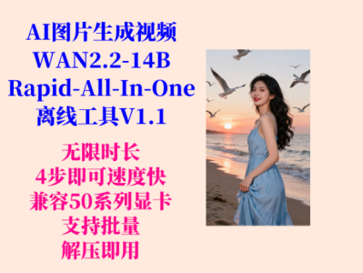 AI图生视频WAN2.2-14B-Rapid-AllInOne