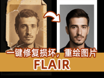 FLAIR图像恢复,图片高清放大