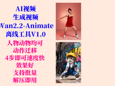 AI图片模仿视频动作生成视频工具Wan2.2-Animate工具